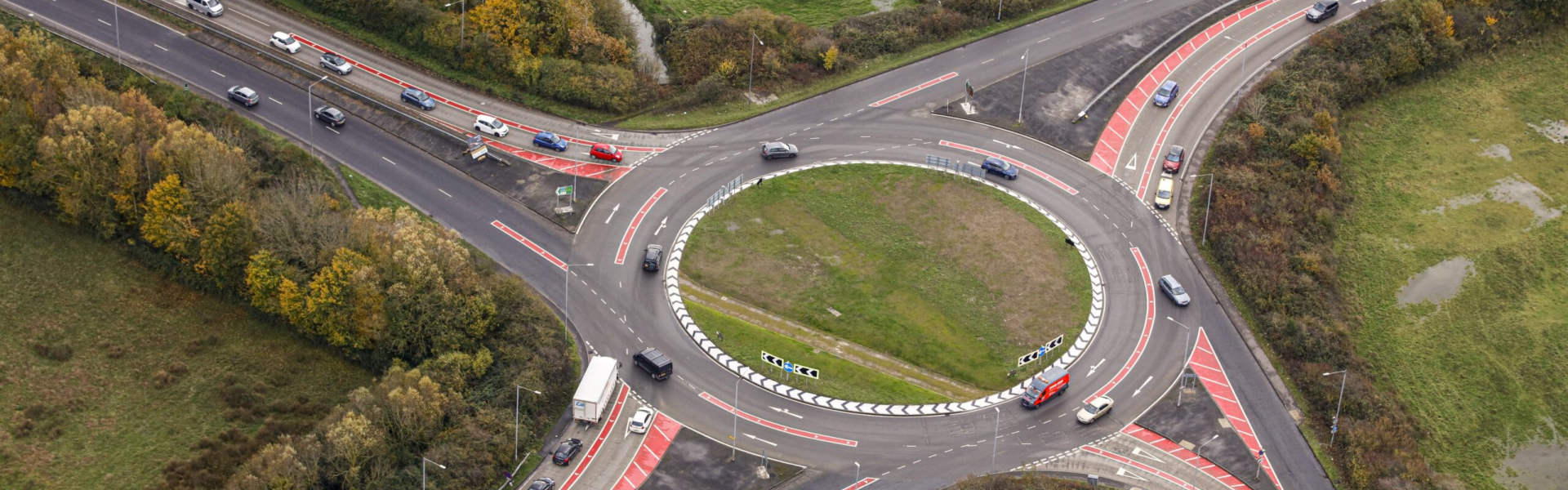 Roundabout on A2070 Ashford
